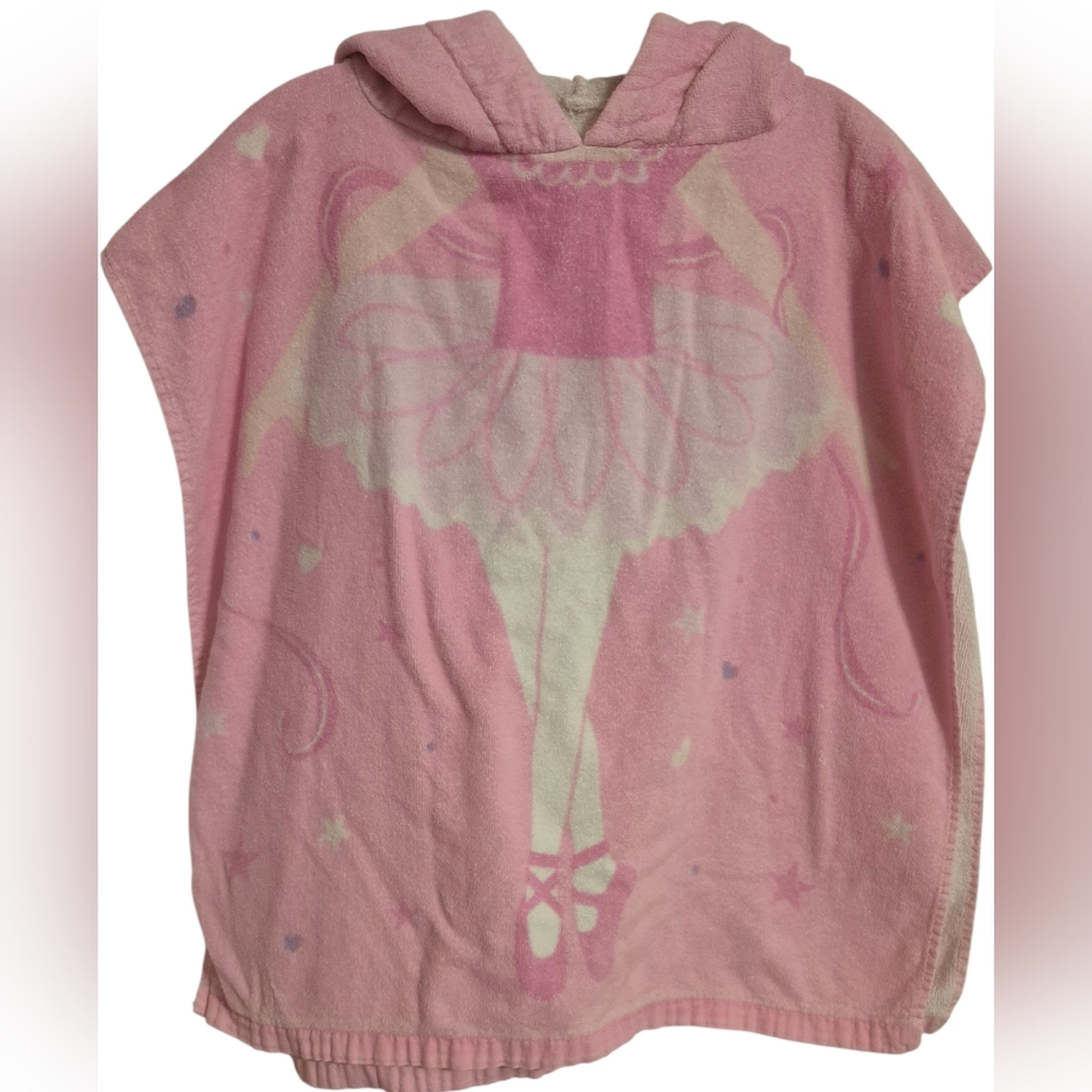⭐️⭐️5/$15 Pink Ballerina Hooded Poncho Towel